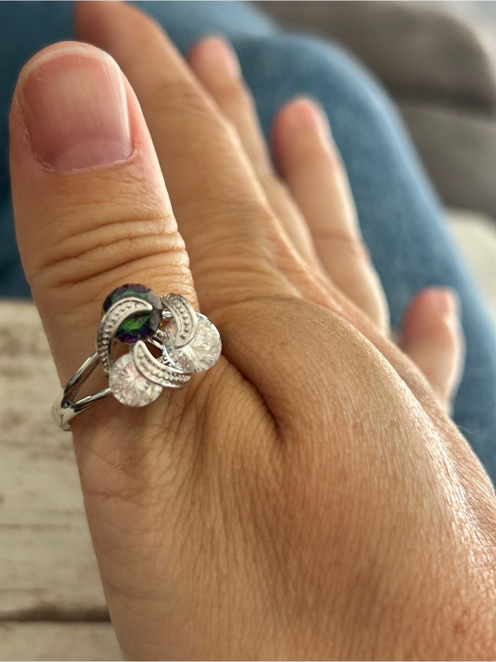 4/$100 Sterling fidget ring size 10